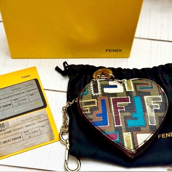 Vintage Fendi Heart Coin/ Card Wallet - Picture 2 of 11